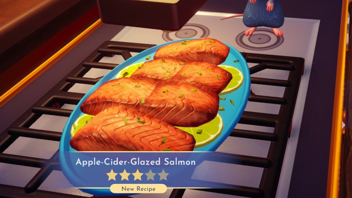 Apple Cider Glazed Salmon Disney Dreamlight Valley