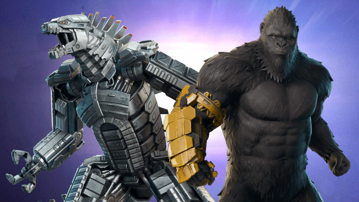 Fortnite Kong and Mechagodzilla skins