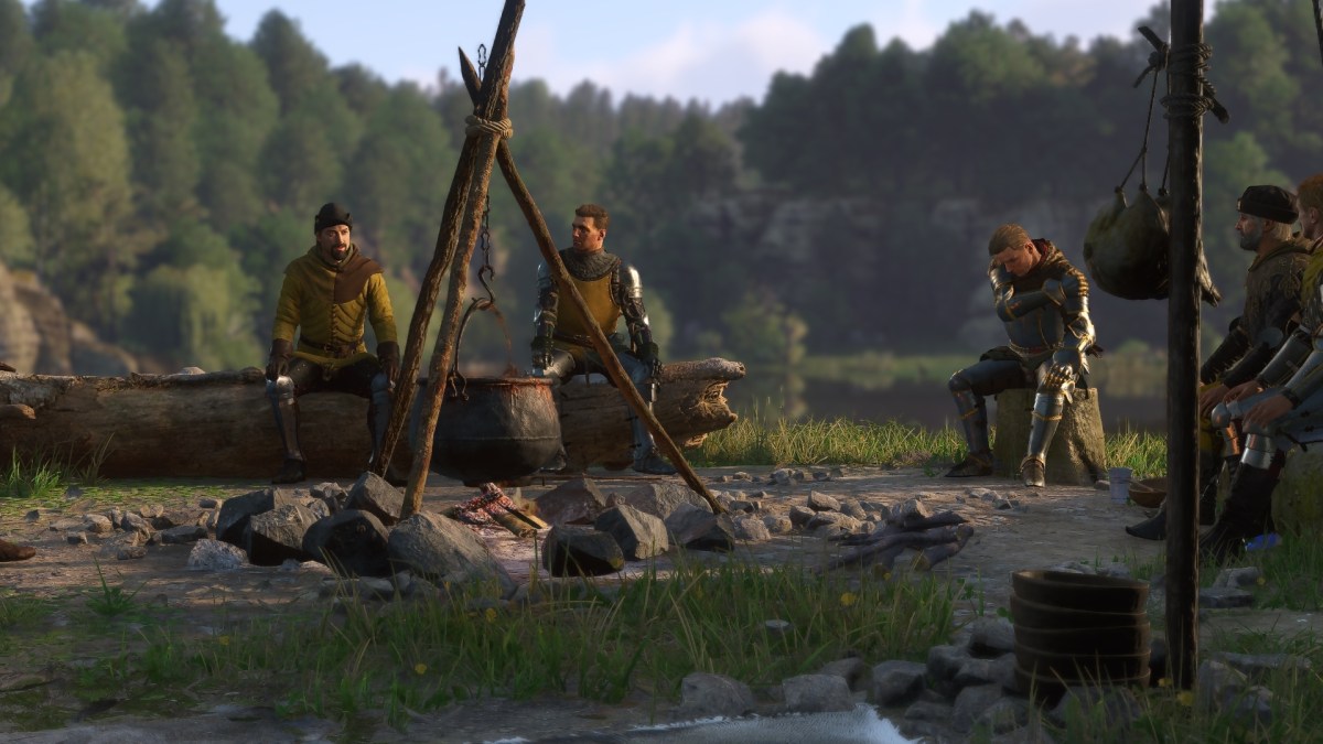 Kingdom Come: Deliverance 2 characters around a fire