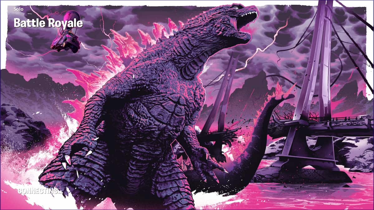 Godzilla artwork in Fortnite