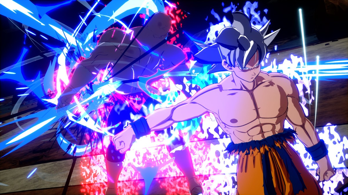 An image of Ultra Instinct Goku in Dragon Ball Sparking Zero