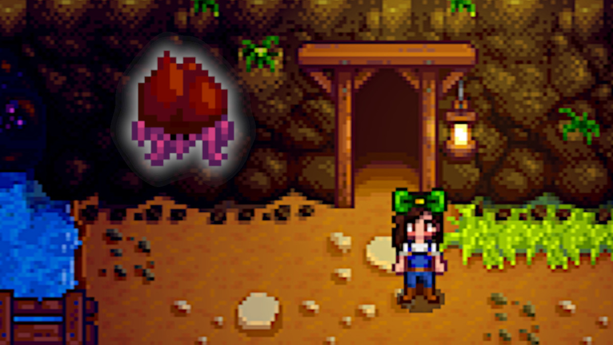 The Mines and a Lava Crab in Stardew Valley